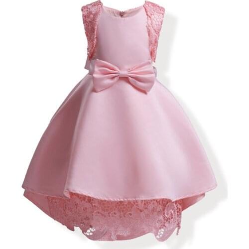 Fashion Girls Party Dress Sequin Flower Dress Kids Birthday Wedding Princess Dresses Childrens Ball Gown Clothes
