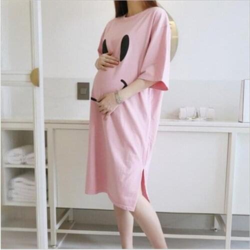 Maternity nursing nightwear for pregnant women nightdress breastfeeding nightgown pregnancy sleepwear Sleeping dress