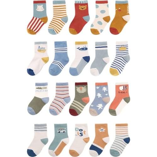 New Cotton Childrens Socks Girl Cute Street Style For Boys Socks With Print Fashion Infant Sock Womens Baby Socks For Children