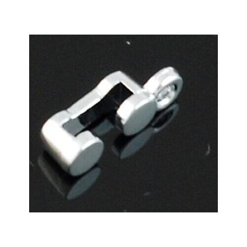 Wholesale 100pcs/lot 8mm round shape slide & hang charm Connector clasp fit for 8mm diy accessories