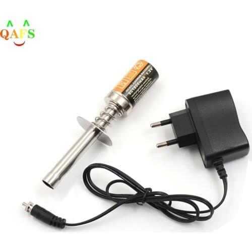 RC Nitro 1.2 V 1800MAH RECHARGEABLE GLOW PLUG starter Igniter AC Charger for Gas Nitro Engine Power