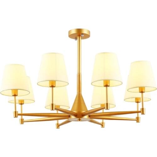 Contemporary Style Golden Color Indoor Hanging Chandelier High Quality restaurant Decorative Chandelier