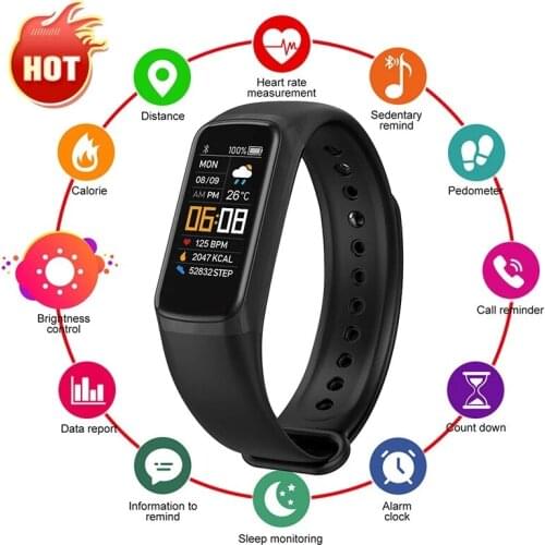Men Women Smart Bracelet Heart Rate Blood Pressure Fitness Tracker Bracelet WhatsApp Reminder Smart Band WatchPK M3 watch