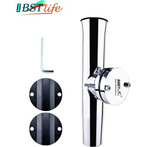 Stainless Steel 316 Fishing Rod Rack Holder Rest Pole Bracket Support Rail Mount for 1 to 2 inch Rail Marine Boat Accessories