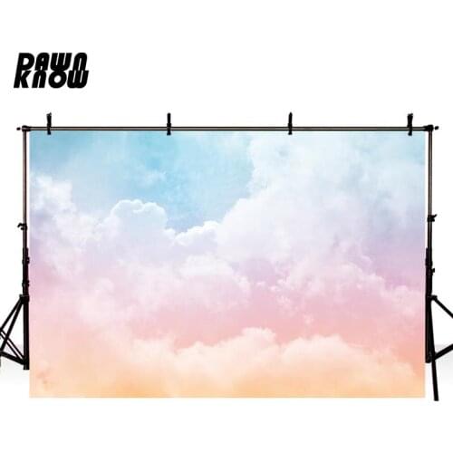 DAWNKNOW Texture Colorful Cloud Photography Background Wedding Photocall Photo Shoot Backdrop Children Photo Studio lv2232