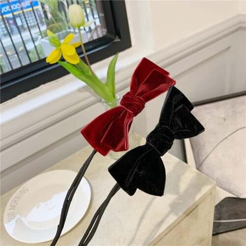 Korean Magic Velvet Bow Hair Maker Women DIY Hair Styling Tool Cute Simple Hair Clip Elegant Hair Accessories