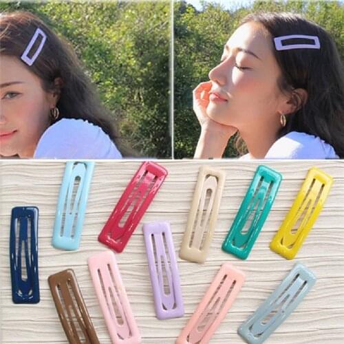 Fashion Hairpins Snap Hair Clip for Girls Hair Pins Unique Womens Gift BB Hair Clip Candy Color Hair Accessories