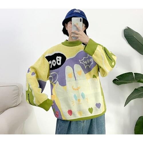 Lovely Original New Design Autumn Winter Women Thick Sweater Long Sleeve Playful Pattern Ladies Pullover Knitted Jumpe Tops