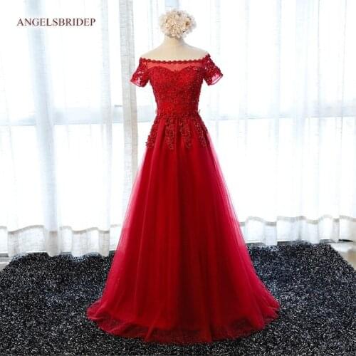 Elegant Short Sleeves Long Evening Party Dresses Applique Beaded Womens Vestidos De Formatura Prom Dresses Hot