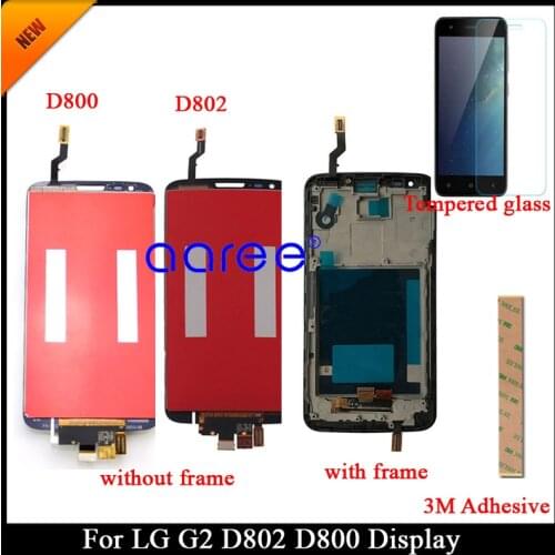 100% tested Grade AAA LCD Display For LG G2 D800 D802 LCD For LG G2 D802 D805 display LCD Screen Touch Digitizer Assembly