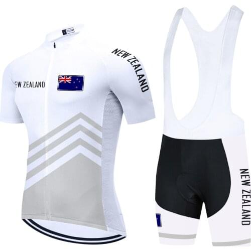 2021 New Zealand Cycling Jerseys Ropa Para Ciclismo Bike Shirts PANT Mens Cycling TEAM Clothing Mountain Bike Jacket 20D