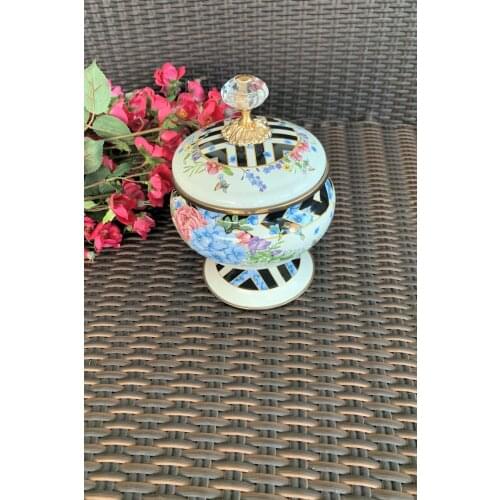 3070bg Pedestal Enamel Sugar Bowl