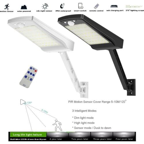LED solar lights outdoor motion Emergency Lamp Waterproof IP65 For Camping Terrace Garden Home remote control light