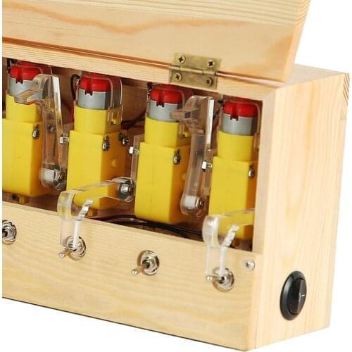 Useless Box Rechargable Wooden Useless Box for Kids Adults Birthday Gifts