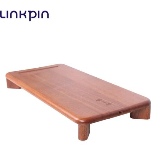 LINKPIN Wireless Charger Charging Pad For Iphone 8/8 Plus/X Woody Ultrathin Station charger fast for office