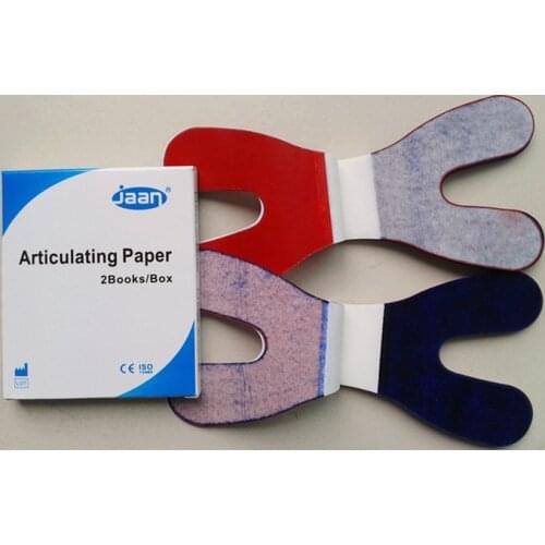 Dental Articulating Paper Horseshoe Thick Blue 12sheets/book 2books/Box