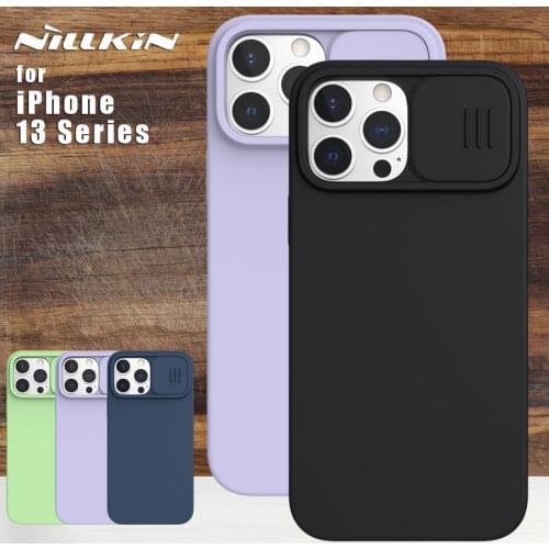 Nillkin for Apple iPhone 13 Pro Max Case CamShield Silky Sillicone PC Phone Back Cover case for iPhone 13 Pro Cases