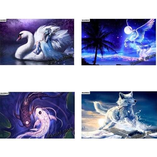 Diy Diamond Painting Cross Stitch Kits Diamond Mosaic Magic animal Full Square Diamond And Round Diamond Embroidery MH21022