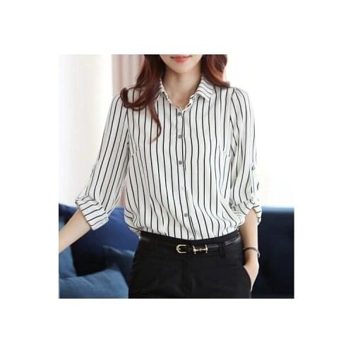 ECOATUP Black And White Blouses