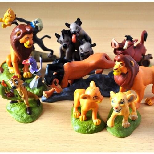 9pcs/lot 5-9cm Movie The Lion King Simba Nala Timon Model Figure PVC Action Figures Classic Toys Kids Best Christmas Gifts