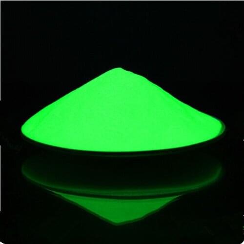 20g/bag Glowing yellow green Light luminous powder phosphor pigment Noctilucent Powder Glow in Dark Dust Pigment Nail glitter