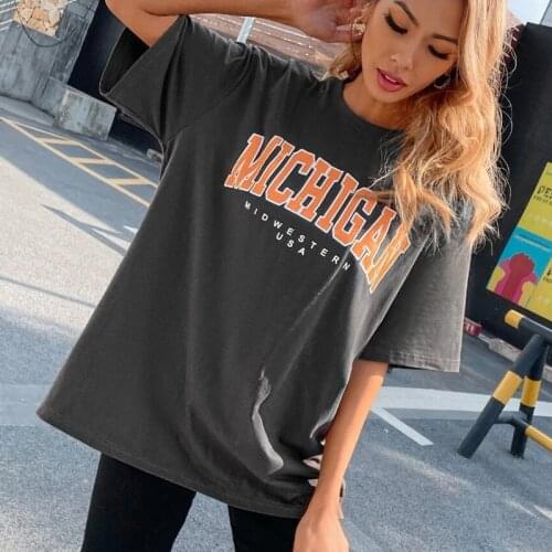 American Style Cool Cats&Kittens Tiger T Shirts Women Loose O-neck White Cotton Tshirts 2021Summer Lady Fashion Teens Girls Tops