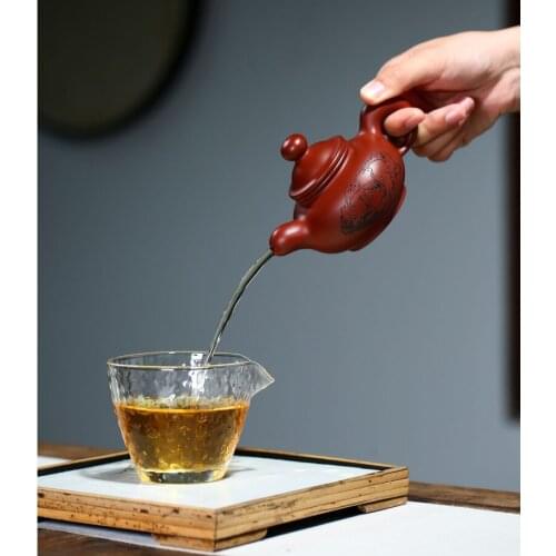 Dao Hong Hu China Kettle Ceramic Teapot For Tea Puer Oolong Tea Set Handmade