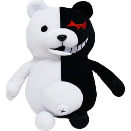 Anime Danganronpa doll black and white bear plush toy Danganronpa black and white bear cartoon anime holiday gifts