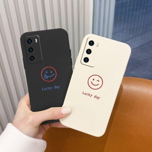 Fashion Funny Pattern Phone Case For Huawei P40 P40Lite P40pro P30 P30Lite P20 Pro Mate 40 40Pro 30 20 Liquid Silicone Cover