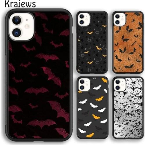 Krajews Vampire Bats Collage Soft Phone Case Cover For iPhone 5 SE 6s 7 8 plus X XR XS 11 12 pro max Samsung Galaxy S8 S9 S10