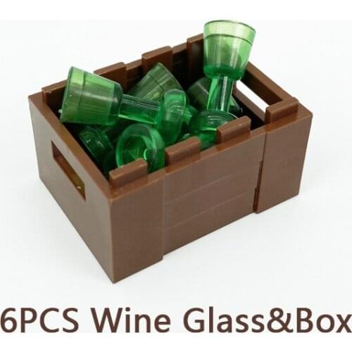 Wine Glass&Container Box Sea Food Building Blocks Compatible Major Brand Kids Toys 30150 Early Learning MOC Education Gifts
