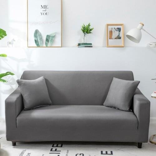 Plain Solid Sofa Cover Stretch All-inclusive Sofa Cover for Living Room Couch Cover ArmChair Cover Loveseat 1/2/3/4-seat
