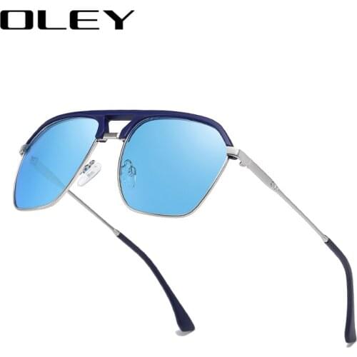 OLEY Pilot Sunglasses For Men Polarized Brand Vintage Sun glasses Men/Women UV400 Travel Driver Accessories Glasses gafas de sol