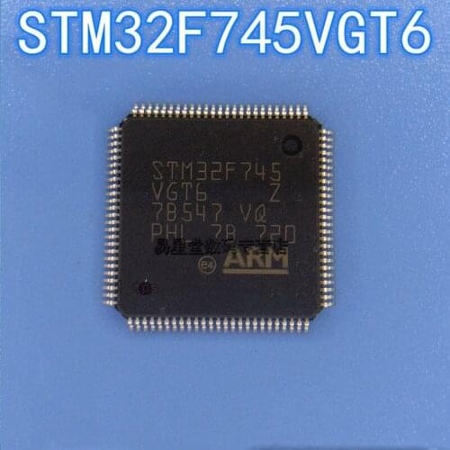 1PCS 100% new original authentic STM32F745VGT6 QFP-100 32F745VGT6 QFP100 32-bit microcontroller chip