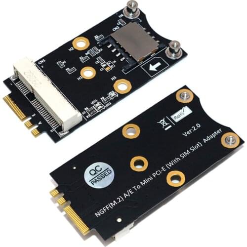 MINI PCIE to NGFF M.2 KEY A/E adapter board for 3G 4G WIFI module