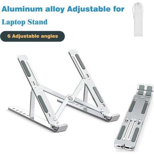 Laptop Stand for MacBook Air Pro Foldable Desktop Notebook Stand Holder Portable Aluminum Laptop Holder For Xiaomi Air