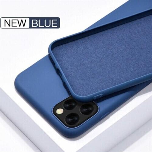 For iPhone 12 11 Pro Max mini X XR XS 8 7 6 6S Plus Phone Case Colorful Soft Silicone Cover Shockproof Full Protection Casing