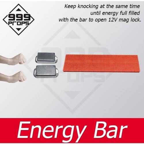 Escape Room Prop Energy Bar Prop Keep Knocking until the energy fill with the LED lattice screen to open lock ER puzzle