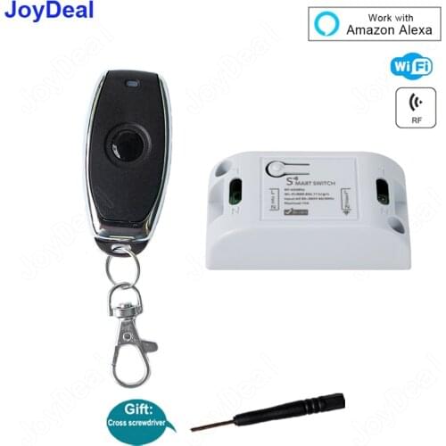 RF WiFi Smart Switch 433Mhz RF Receiver Intelligent Wireless Remote Control For Smart Home Wifi Switch Work With Alexa 10A 2200W