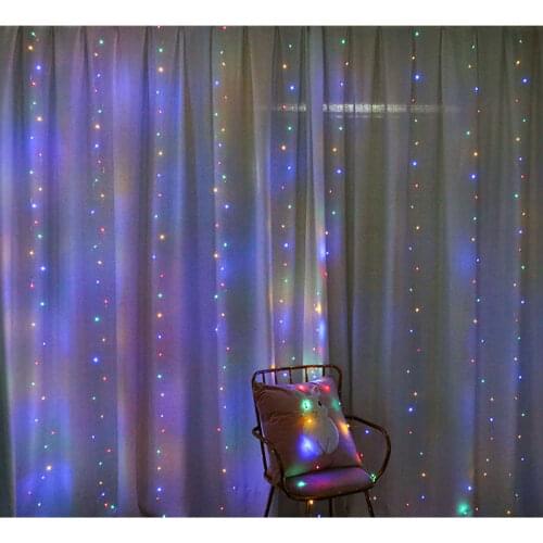 Christmas Decorative led lights For Home USB Power Remote Control Curtain Fairy Lights Garland LED String New Year Party Wedding