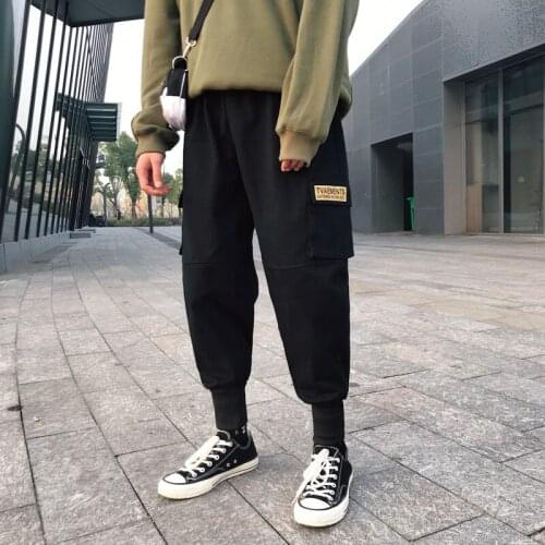 2020 Hip Hop Harem Pants Multi-pocket Japanese Style Trousers Sweatpants Streetwear Men Joggers Track Casual Cargo Pants