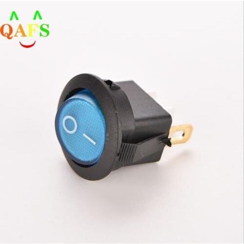 Blue 12V 16A On/Off LED Lighted Round Rocker Switch Car Dash Dashboard Boat Truck Boat Home