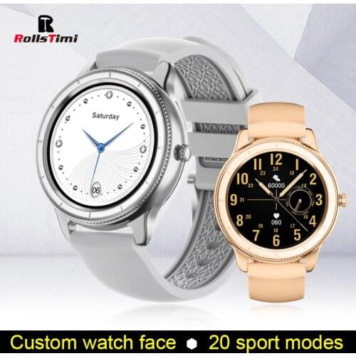 Rollstimi Full Touch Smart Watch Men Lady IP68 Waterproof Bracelet Heart Rate Monitor Sleep Monitoring Sports Smart wristband