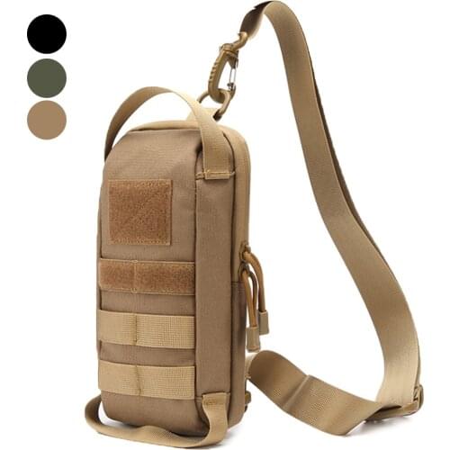 Tactical Sling Shoulder Bag Military Chest Bag Belt Waist Pack Multifunctional Fanny Pack for Hunting Outdoor EDC Tool Pouch