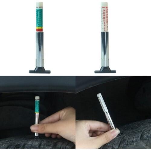 Youwinme Universal 0-25mm Car Bike Tyre Tread Depth Gauge Tester Pen Motor Auto Truck Tire Metric Standard Measures Test