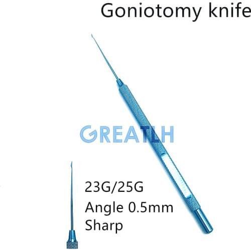 1pcs 23G Titanium 25G Angled Goniotomy knife Blades ophthalmic instruments eye tools