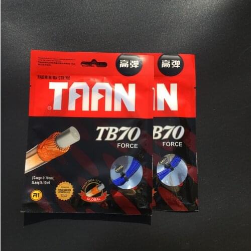 1 pc Free shipping TAAN TB70 Badminton String 10M 0.70MM Flexibility badminton racket string Force