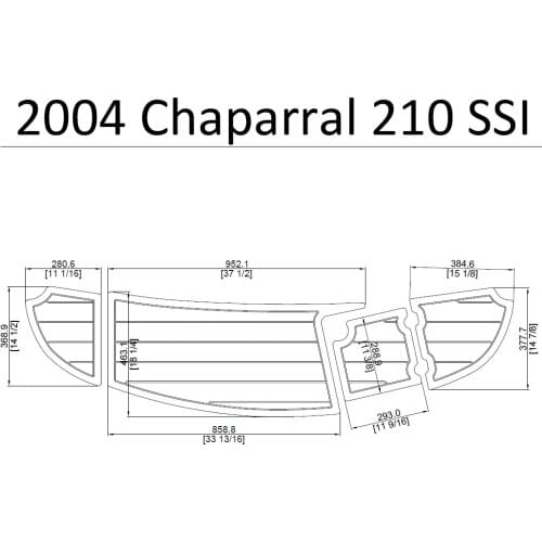 2004 Chaparral 210 SSI Swim Platform Pad Boat EVA Teak Decking 1/4" 6mm