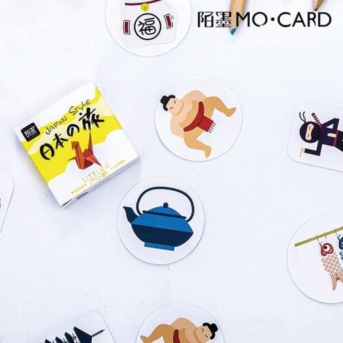 45pcs/pack Travel To Japan Adhesive Stickers DIY Decoration Stickers Stationery Stickers