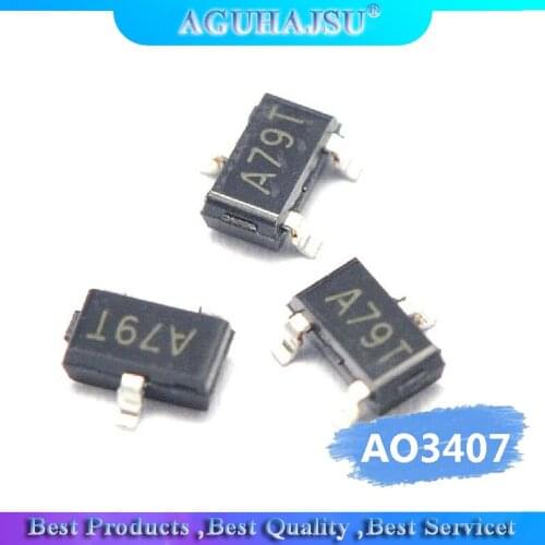 50pcs/lot AO3407 A03407 A79T screen SOT23 MOSFET transistor new original